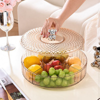 Plateau à fruits moderne de luxe Plateau à en-cas transparent en plastique doré pour restaurant hôtel fête de Noël Ins Design Style