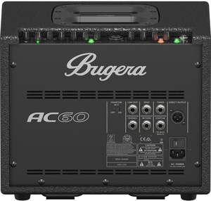 Amplificateur de guitare acoustique portable <span class=keywords><strong>Bugera</strong></span> AC60 60 watts 2 canaux, haut-parleur Turbosound, processeur d'effets Klark Teknik, connexion filaire - Product Image 6