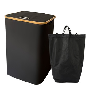 ตะกร้าผ้าแบบพับได้พร้อมฝาปิด สำหรับจัดเก็บผ้า ซักผ้า ขายส่ง - Product Image 6
