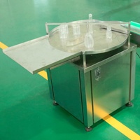 Table tournante de tri et d'alimentation automatique certifiée CE pour débouleuse de bouteilles rotative, pour contenants en plastique et en verre
