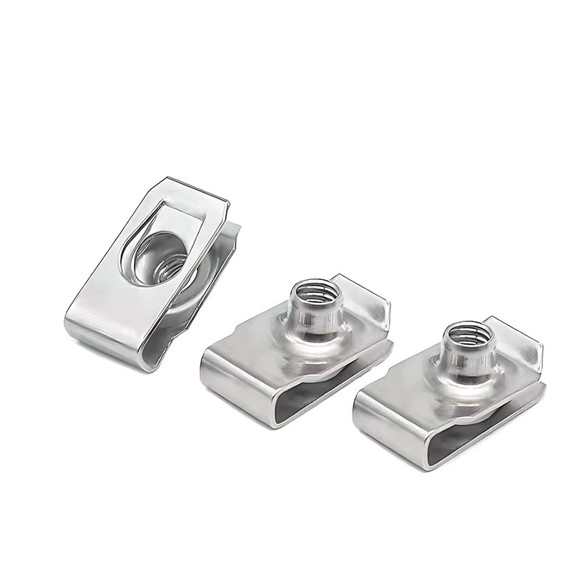 Lot 150 Clips En U Métal Assortis – Écrous à Ressort Pour Voiture – Fixation Panneaux, Portes, Pare-Chocs