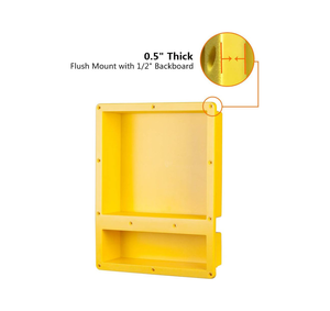 Estante de Ducha Prefabricado de Plástico ABS para Empotrar en la Pared, Ideal para Proyectos de Baños de Hotel, Venta al Por Mayor - Product Image 3