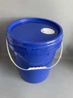 Seau en plastique de 20 L, seau en plastique de 5 gallons avec bec verseur pour l'emballage d'huile lubrifiante