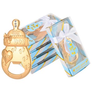 Cadeaux de baptême, souvenir, <span class=keywords><strong>cadeau</strong></span> de bienvenue pour bébé, ouvre-bouteille en métal pour biberon, ouvre-bouteille de bière pour cadeaux de fête prénatale - Product Image 1