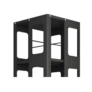 4-Tier thép xoay kệ sách với bánh xe kích thước lớn mạnh mẽ và rộng rãi giá sách kệ sách dễ dàng lắp ráp chúng tôi kho trong kho - Product Image 6