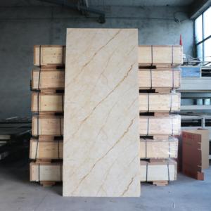 浴室病院用リビングルーム耐久性3mm <span class=keywords><strong>PVC</strong></span>壁パネル美しいUV耐性大理石屋外工業用アパート - Product Image 2