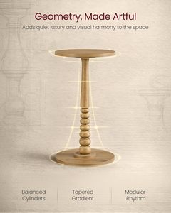 <span class=keywords><strong>Table</strong></span> d'appoint <span class=keywords><strong>VASAGLE</strong></span> MARIEL Collection, brun naturel, pieds en bois massif, style mid-century modern, petite <span class=keywords><strong>table</strong></span> <span class=keywords><strong>basse</strong></span> - Product Image 5