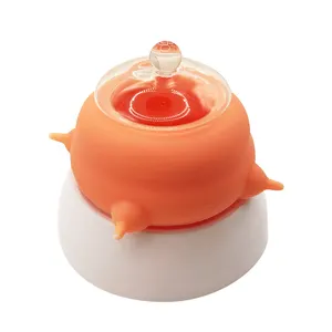 Lohas Private custom Liquid silicone pet animal feeder bubble nipple silicone puppy feeder milk bowl Food Grade Silicone Nipple