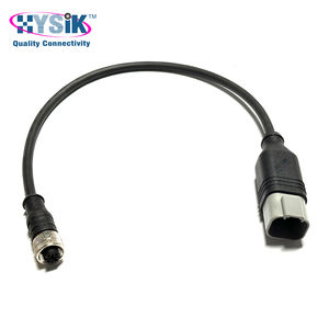 Deutsch DT04 kabel konektor Pria untuk Lurus M12 5 Pin perempuan tahan air kabel Overmolded untuk otomatisasi - Product Image 2