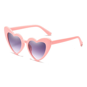 2024 Hot Selling Thick Cute Peach Heart Frameless Sun <strong>Glasses</strong> Summer Beach <strong>Party</strong> <strong>Glasses</strong> Women Mirror Optical TAC Lenses <strong>Pink</strong> - Product Image 2