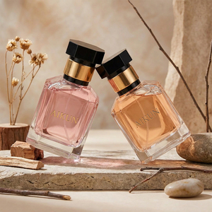 น้ำหอม Aikun Square Glass ขนาด 100 มิลลิลิตร กลิ่นดอกไม้ สำหรับผู้หญิง บรรจุในกล่องของขวัญ ขายส่งและขายปลีก - Product Image 2