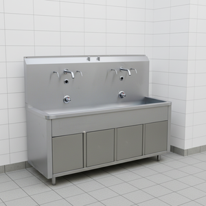 Station de lavage, séchage et désinfection automatique 3-en-1 en acier inoxydable 304 de qualité pharmaceutique pour salles blanches et laboratoires - Product Image 2