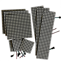 WS2812B Module d'écran matriciel pour panneau LED flexible RVB 8X8 16x16 32x32 Pixel Adressable individuellement App Control DC5V