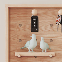 Organizador de Libros para Niños, Estante de Madera Natural para Montar en la Pared, Estante Estrecho para Libros Detrás de la Puerta para Sala de Estar