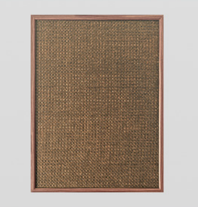 Panel Decorativo de Pared con Marco de Mimbre Natural Nórdico, Tela de Lino y Arpillera para Interiores, Puerta de Armario - Product Image 2