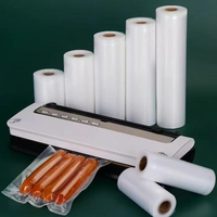 Sacs en rouleau d'étanchéité sous vide en nylon PE co-extrudé à sept couches à haute barrière Sac d'emballage transparent pour la conservation des aliments