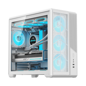 Boîtier PC Gaming ATX Mid-Tower en Maille, Nouveau Design Moderne, Ventilateurs ARGB en Option, Support Radiateur Supérieur 360mm, avec Verre Trempé - Product Image 5