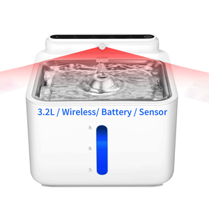 4000mAh Intelligent Noir Sans Fil Capteur Pet <span class=keywords><strong>Fontaine</strong></span> <span class=keywords><strong>Fontaine</strong></span> D'<span class=keywords><strong>eau</strong></span> <span class=keywords><strong>avec</strong></span> Filtre <span class=keywords><strong>Chat</strong></span> Mangeoire Distributeur D'<span class=keywords><strong>eau</strong></span> pour animal de compagnie - Product Image 2