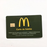 Cartes d'identité personnalisées 85.5x54x0.76mm, cartes de crédit vierges en plastique nfc avec puce pour impression de badges pièce de monnaie