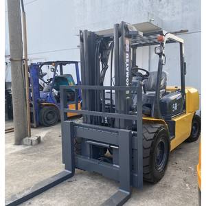 Montacargas Komatsu usado de alta calidad, capacidad de carga de 5 toneladas, montacargas diésel Komatsu FD50 de segunda mano en venta - Product Image 2
