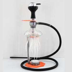 Nouveau modèle 2026 <span class=keywords><strong>Chicha</strong></span> en aluminium design méduse Xkah avec lumières LED, <span class=keywords><strong>Chicha</strong></span> lumineuse - Product Image 2