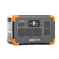 PECRON E1000LFP 1024Wh Alimentation portable extérieure 110V Prise US Batterie LiFePO4 pour le camping Éclairage de travail LED