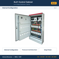 Armoire de commande industrielle sur pied en acier laminé à froid épaissi, personnalisée XL21 400V 630A, panneau de distribution IP55