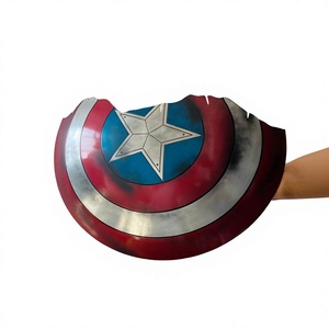 Escudo de Acero Forjado a Mano con Diseño Marvels |   Accesorio de Cosplay con Efecto de Daño de Batalla - Product Image 1
