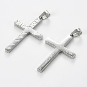 Pendentif croix drapeau américain en acier inoxydable, pour collier, pour hommes et femmes, bijoux religieux avec étoiles et rayures américaines, chaîne Punk - Product Image 4