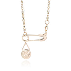 Collana Ispirata all'Anime e al Videogioco Mobile '<span class=keywords><strong>Love</strong></span> and the Deep Space', Spilla Dorata all'Ingrosso - Product Image 6