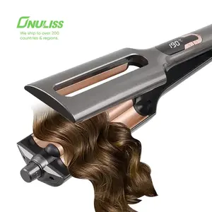头发造型工具三筒陶瓷离子大波卷发器自动液晶卷发器三筒卷发器