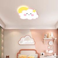 Lampe de plafond pour chambre d'enfant, style minimaliste créatif, dessin animé mignon, nuage arc-en-ciel, protection des yeux, vente chaude 2024