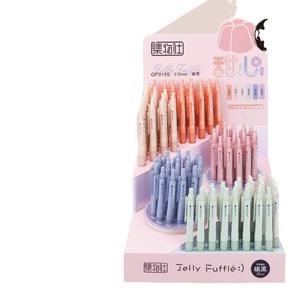 Stylo Gel Noir Jiwushe Jelly Fuffle GP9195 0.5mm Pointe ST Séchage Rapide pour Bureau et École - Product Image 5