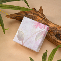 Boîte à bijoux en carton kraft pour collier et bague, emballage cadeau en matériaux recyclés, design classique de style chinois