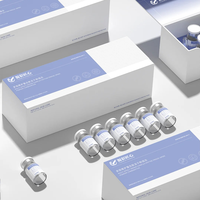 Boîtes personnalisées pour flacons injectables pharmaceutiques avec finition mate 1ml/3ml/10ml, impression couleur offset et traitement anti-décoloration