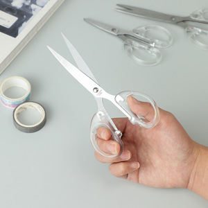 Transparent Stainless Steel <b>Scissors</b> 16 Cm Small Size For Craft <b>Sewing</b> Office Use - Product Image 1