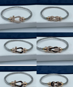 Fred Hochwertiges Farbiges Diamant-Figurenachtelch-Verschluss Armband Vintage Luxus Armband Unisex Schmuck Großhandel - Product Image 4