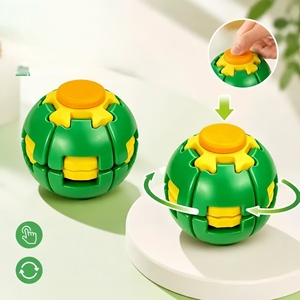 Palla Antistress 3D Press & Spin, Giocattolo Sensoriale Fidget Spinner Giroscopico con Click per Bambini e <span class=keywords><strong>Adulti</strong></span>, Regalo per Alleviare Ansia e <span class=keywords><strong>ADHD</strong></span> - Product Image 6