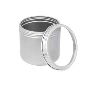 <span class=keywords><strong>Barattolo</strong></span> in Alluminio Personalizzato all'Ingrosso per Cosmetici, Candele Profumate, Contenitore Rotondo in Metallo - Product Image 1