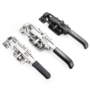 TANYA มือจับประตูล็อคตัวเองได้ สแตนเลส 304 สำหรับงานหนัก ใช้กับโรงรถ/โรงเก็บของ ปรับได้ ไม่ใช้กุญแจ ดีไซน์อุตสาหกรรม - Product Image 1