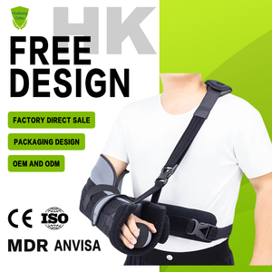 Immobilisation d'épaule respirante médicale réglable avec oreiller d'abduction pour la dislocation de la manchette des rotateurs post-opératoires bras cassé - Product Image 1