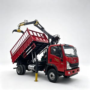 Camion benne à grappin autochargeur robuste HOWO Homan avec grappin articulé pour le transport de déchets de bois - Product Image 1