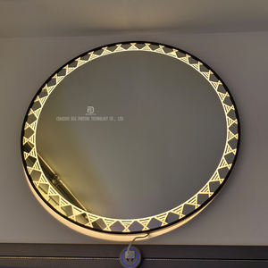 Moderno Hotel Hogar Espejos de <span class=keywords><strong>baño</strong></span> redondos <span class=keywords><strong>80</strong></span> <span class=keywords><strong>cm</strong></span> Circular Montado en la pared <span class=keywords><strong>Espejo</strong></span> de <span class=keywords><strong>baño</strong></span> con luz LED - Product Image 3