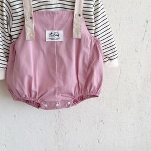 Macacão Bordado 100% Algodão para Meninas Engepapa ODM, Sem Mangas, Bonito, para Primavera e Outono - Product Image 2