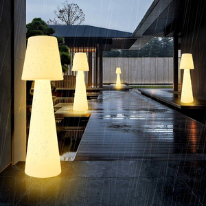 Lampe solaire semi-mushroom pour sol, lampe de sol LED, Lamparas De Pie grande taille pour pelouse et camping, pour l'aménagement paysager et l'ambiance de camping - Product Image 5