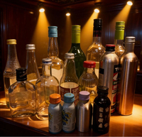 Assurance qualité, couvercle universel en aluminium avec doublure en PE pour la vodka, le whisky, le vin rouge