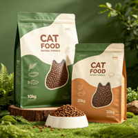 Makanan Kucing Kering Berkualitas Tinggi 100% Alami - Tinggi Protein untuk Kesehatan Pencernaan dengan Daging & Hasil Laut untuk Semua Ras
