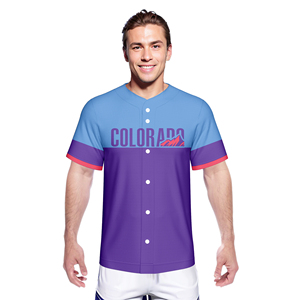 <span class=keywords><strong>Camiseta</strong></span> de Béisbol Deportiva al por Mayor, Cuello en V, Secado Rápido, Transpirable, 260g, con Logotipo, Nombre y Número Impresos por Transferencia de Calor, Manga Corta - Product Image 6