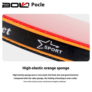 Gran oferta, 2 uds., murciélagos de ping pong profesionales, juego de raqueta de tenis de mesa profesional con 3 bolas de madera y goma - Product Image 4