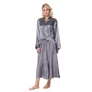 Supplier support Summer bathrobes new style printed polyester bathrobe fabric couple's bathrobe set